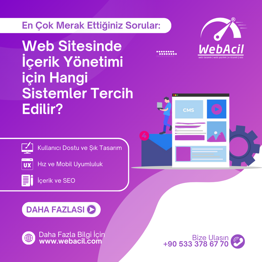 Web Sitesinde İçerik Yönetimi için Hangi Sistemler Tercih Edilir?