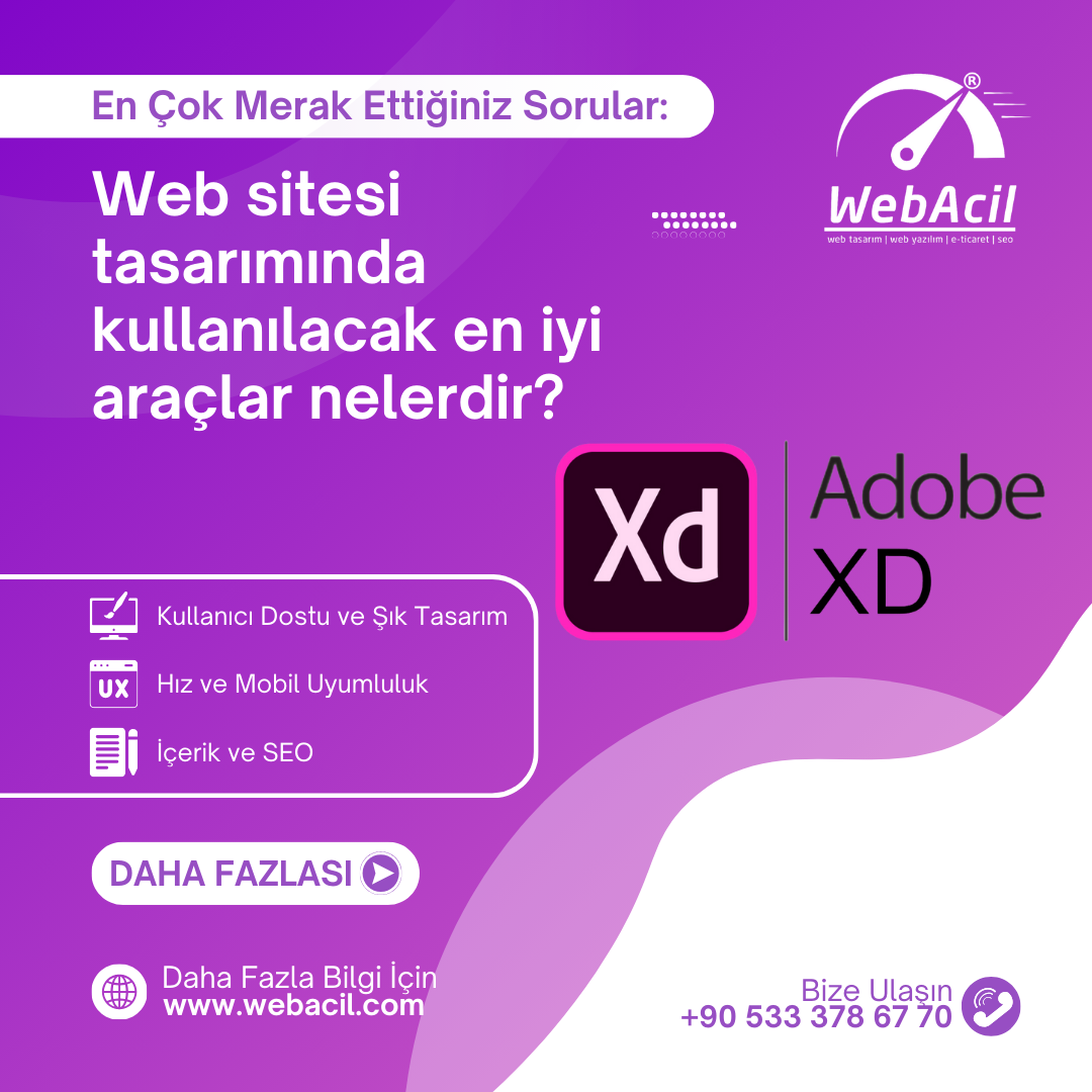 Web sitesi tasarımında kullanılacak en iyi araçlar nelerdir?