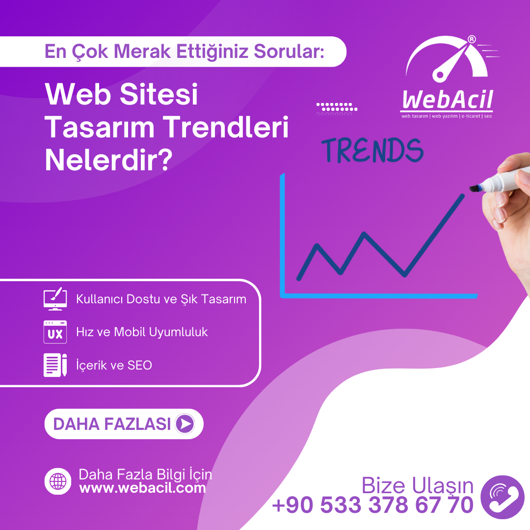 Web Sitesi Tasarım Trendleri Nelerdir?