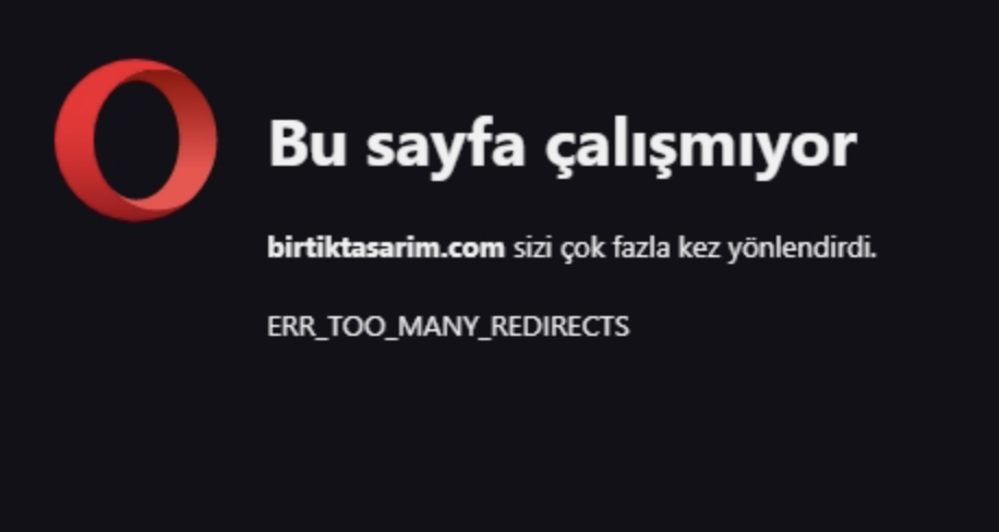 WordPress Çok Fazla Yönlendirme Hatası