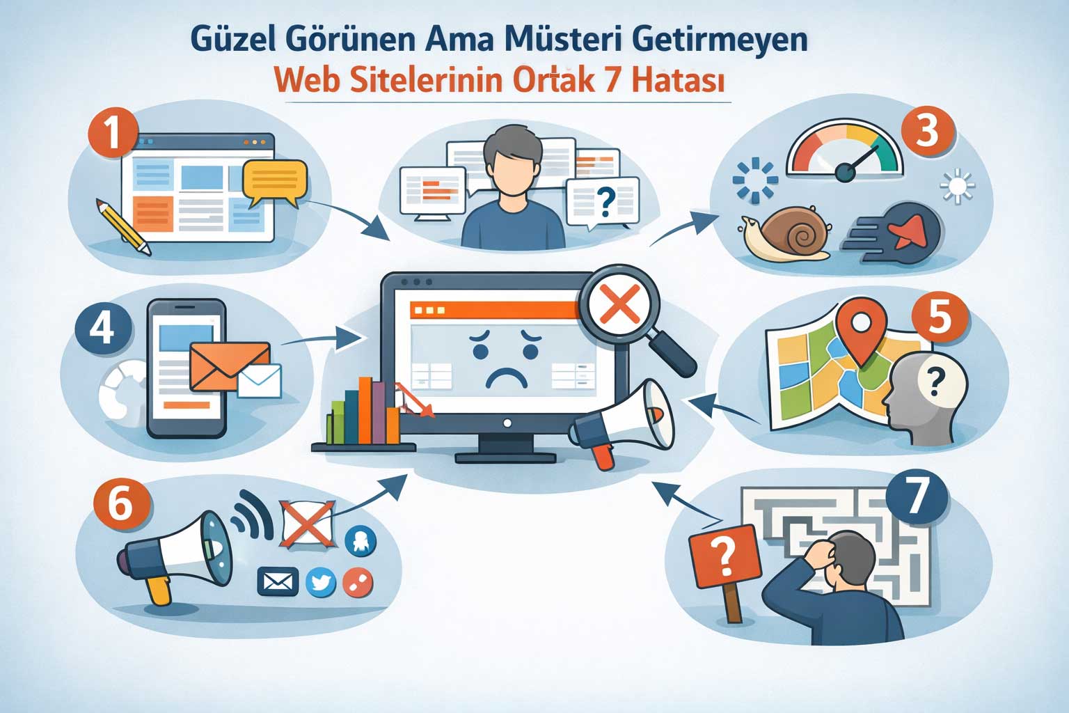 Güzel Görünen Ama Müşteri Getirmeyen Web Sitelerinin Ortak 7 Hatası